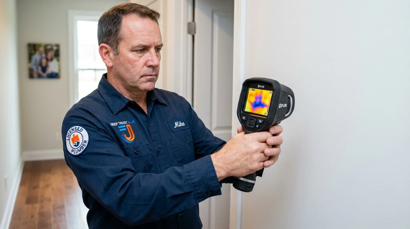 Thermal imaging leak detection by Johns Plumbing LLC in Spearfish